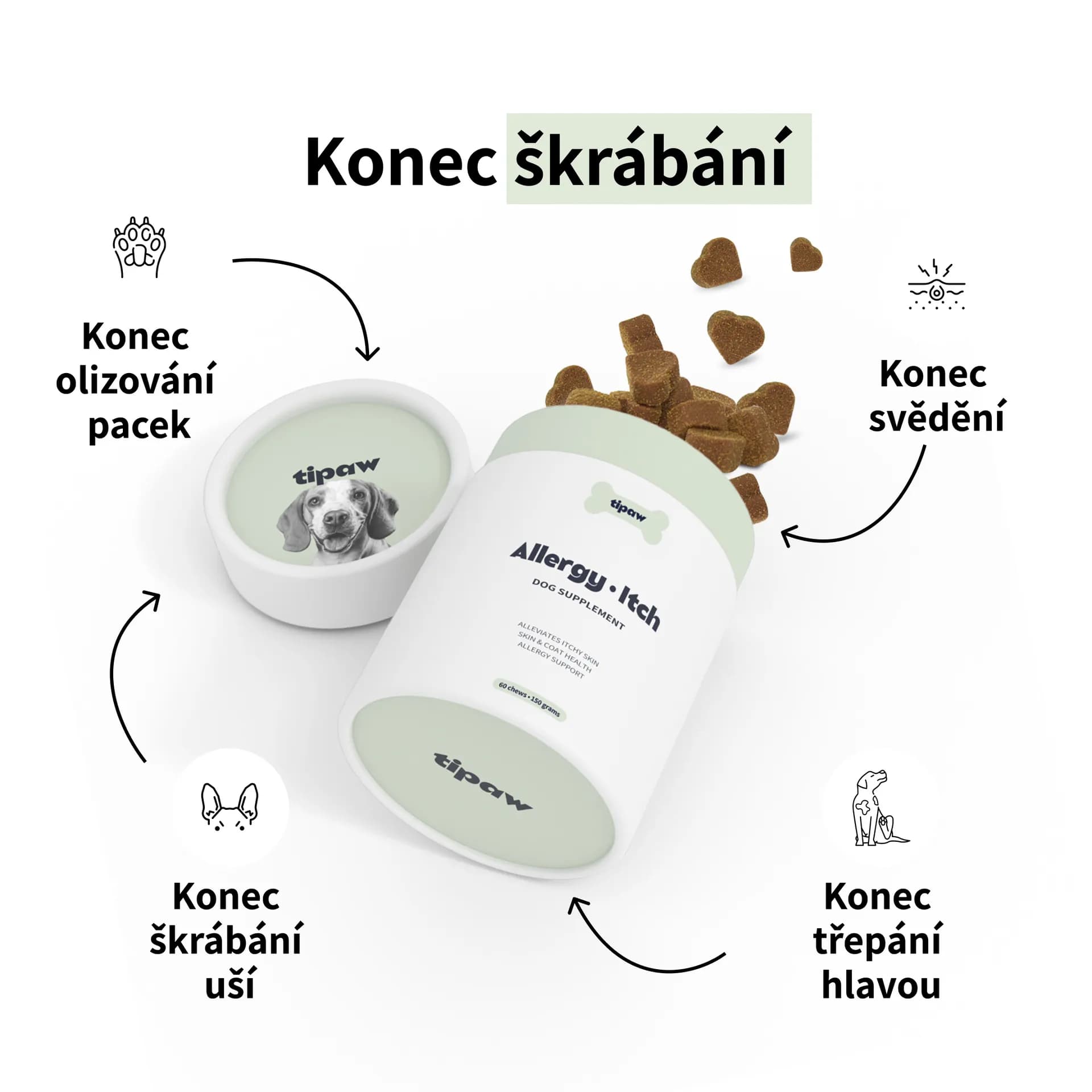 Tipaw Doplněk stravy proti alergiím a svědění 150g