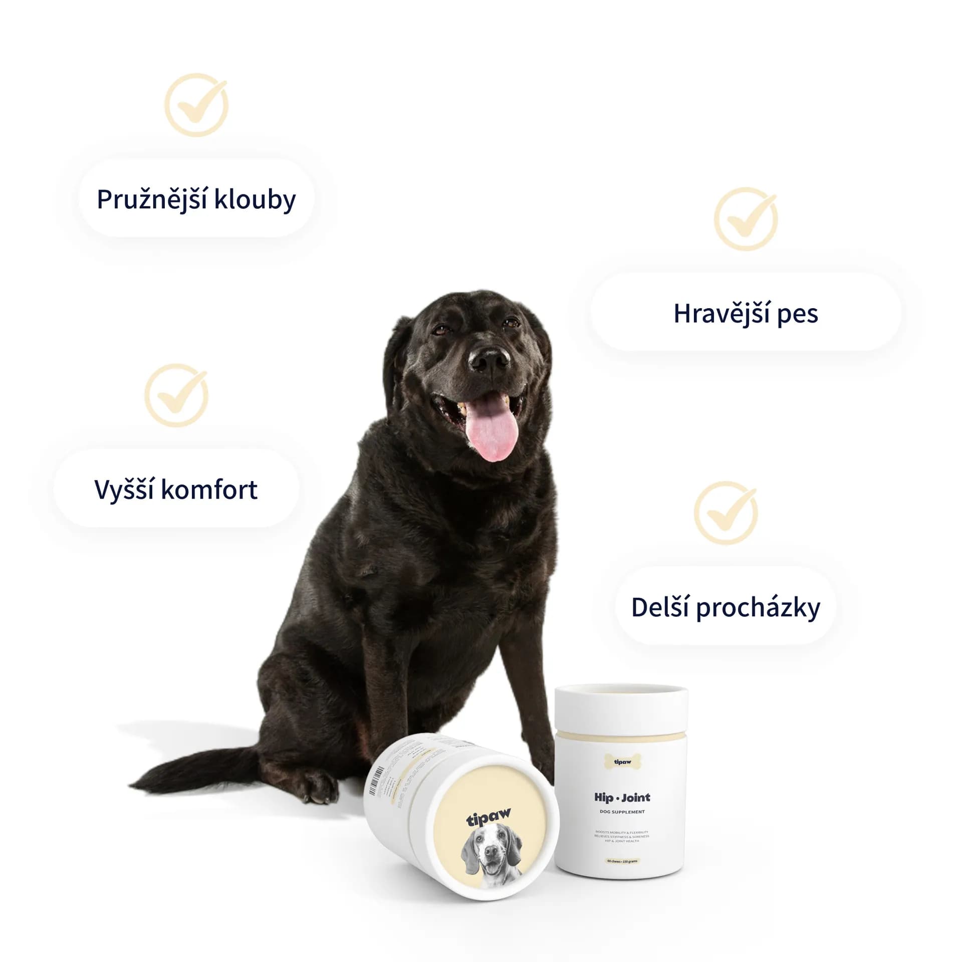 Tipaw Doplněk stravy pro kyčle a klouby 150g