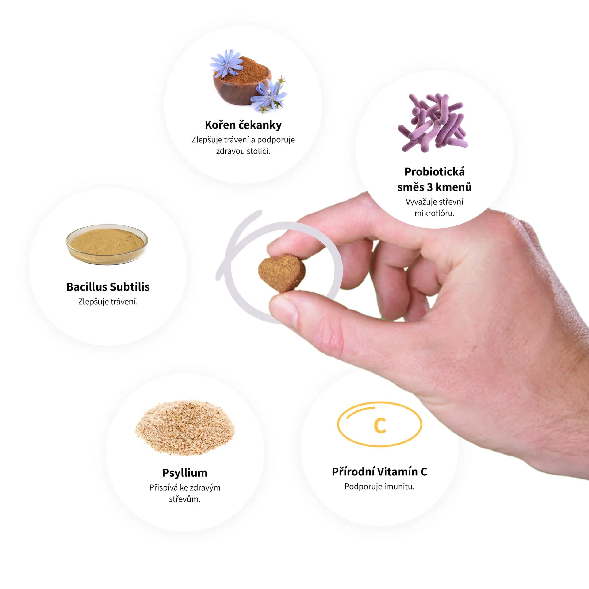 Tipaw Doplněk stravy s probiotiky pro trávení 150g